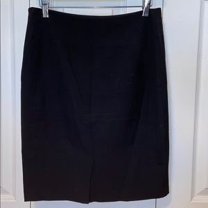 The Limited Black Slit Back Straight Skirt, Size 0